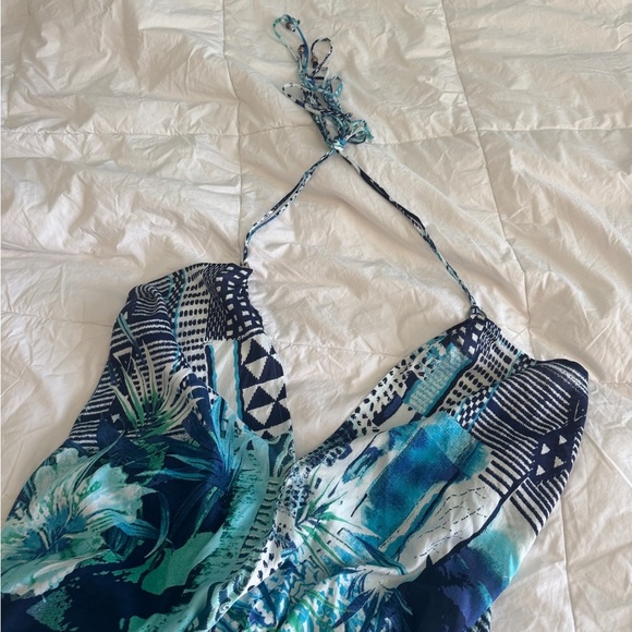 RR Hawaii Resort Multiway Dress One Size Rayon Halter Convertible Beach Cover Up - Picture 9 of 12